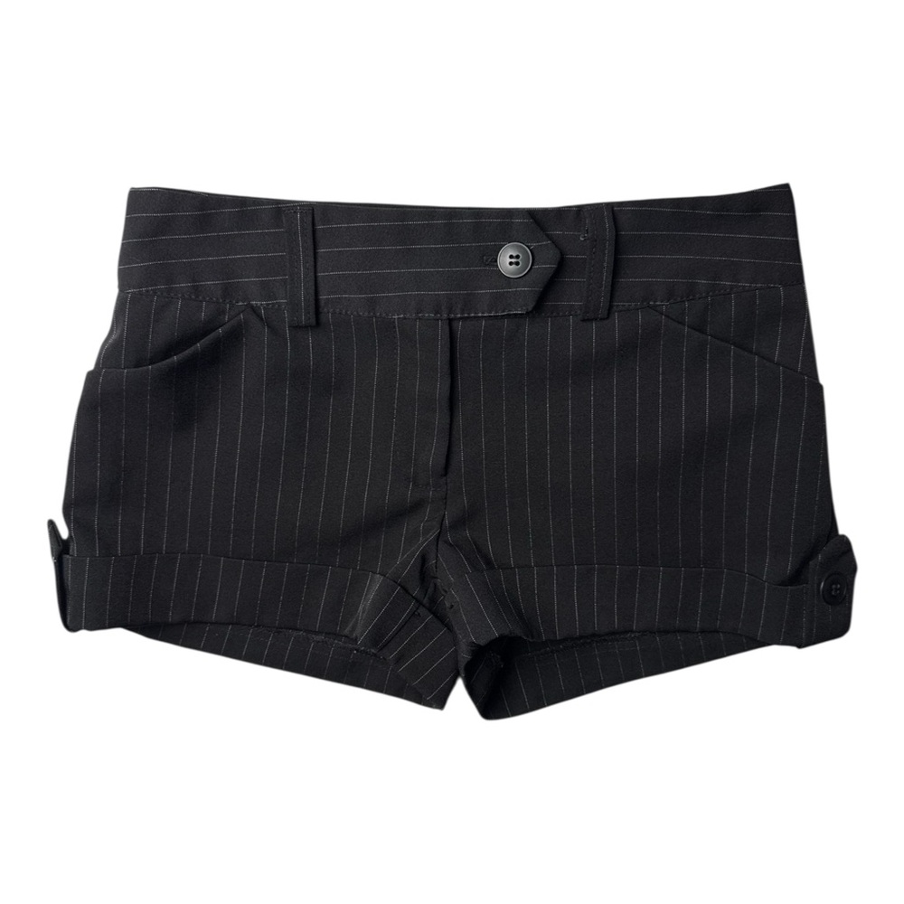 579 Black Pinstripe Shorts